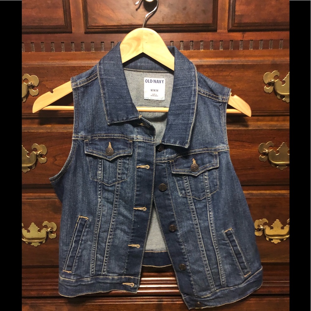 Old Navy Sleeveless Denim Jacket